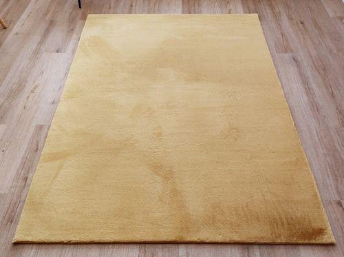 Alfombra Timmy Peluda Extra Suave Amarillo Gold 150x200-3