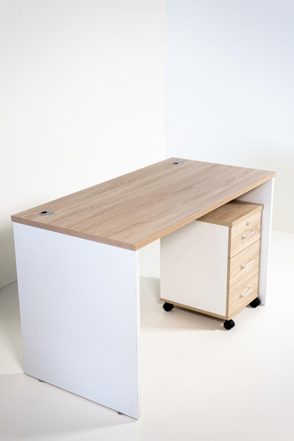 Escritorio de Oficina Mesa de Trabajo Con Cajonera-3