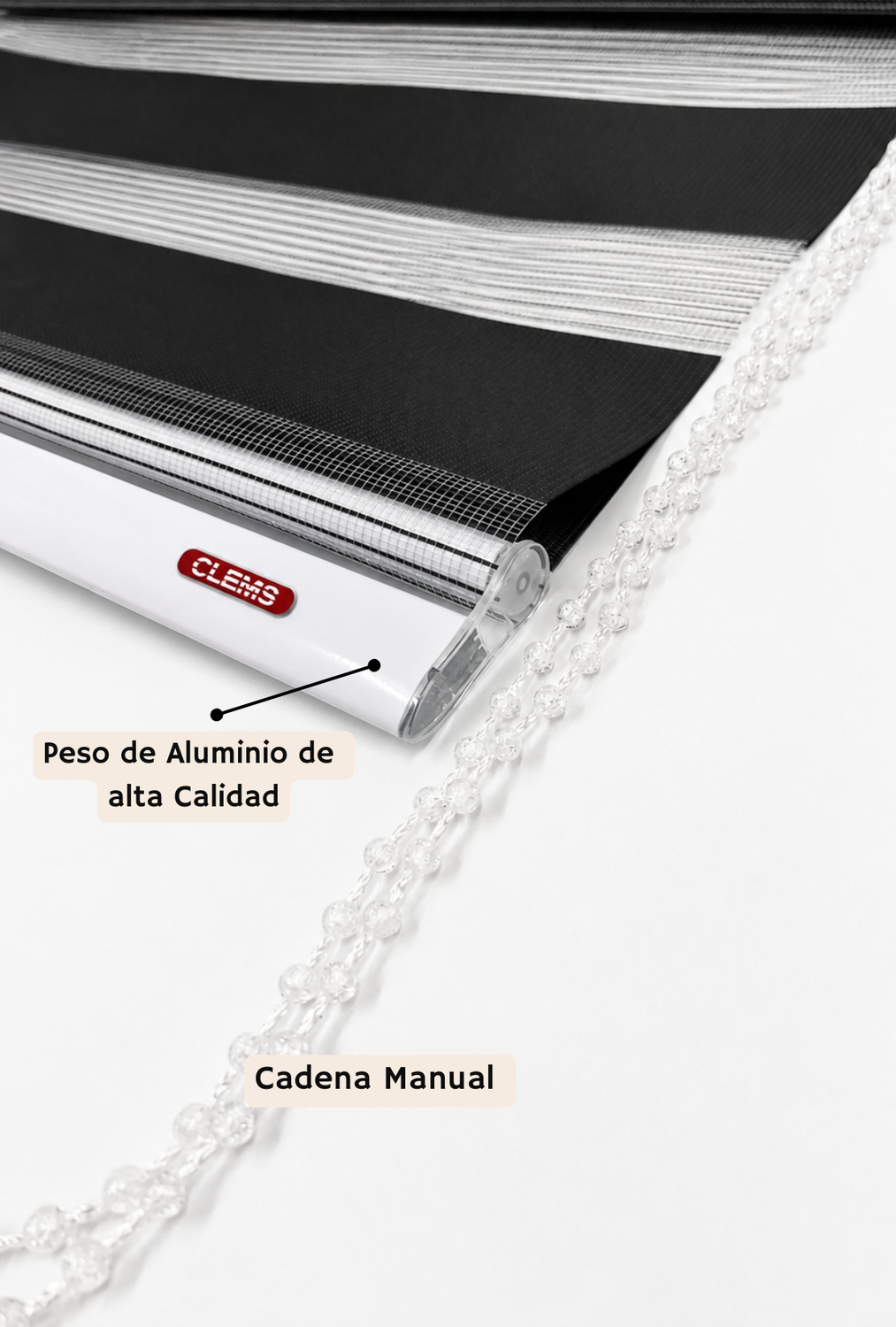 Cortina Roller Duo 150x220 Negro-4