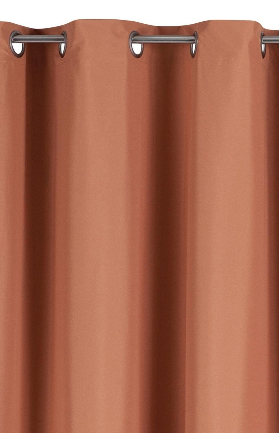 Pack 2 Cortina Tradicional 100% Blackout Naranjo-6