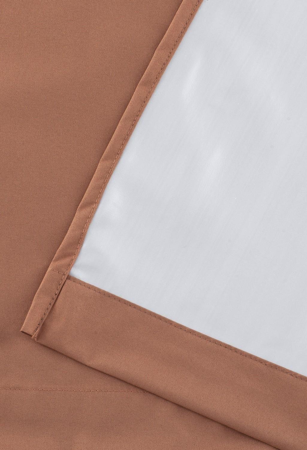 Pack 2 Cortina Tradicional 100% Blackout Naranjo-7