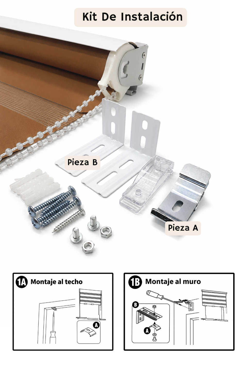 Cortina Roller Duo 165x180 Madera-2