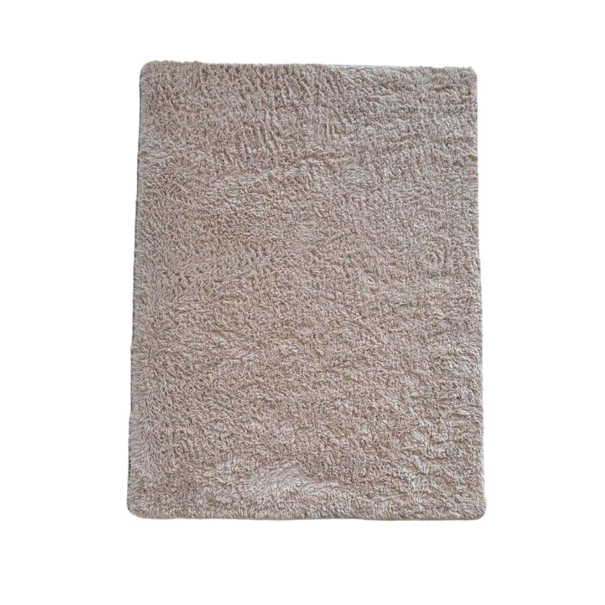 Alfombra Peluda Shaggy Beige 200x220 Clems-7