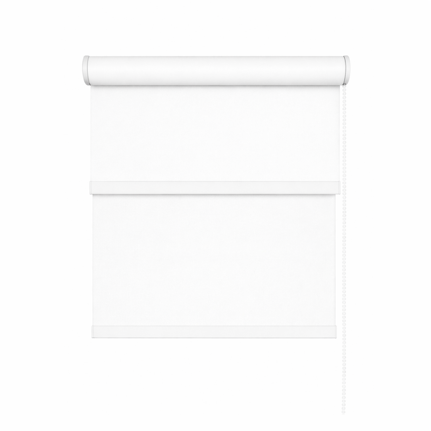 Cortina Roller Doble Blackout / Sunscreen Blanco 150X160-4