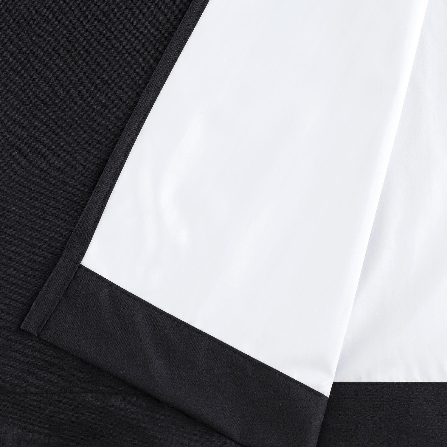 Pack 2 Cortina Tradicional 100% Blackout Negro-2