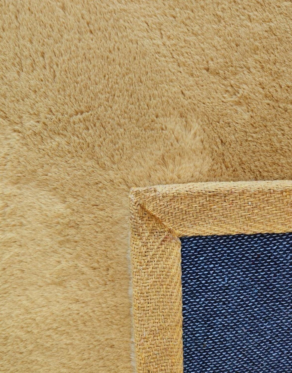 Alfombra Timmy Peluda Extra Suave Amarillo Gold 200x220-8