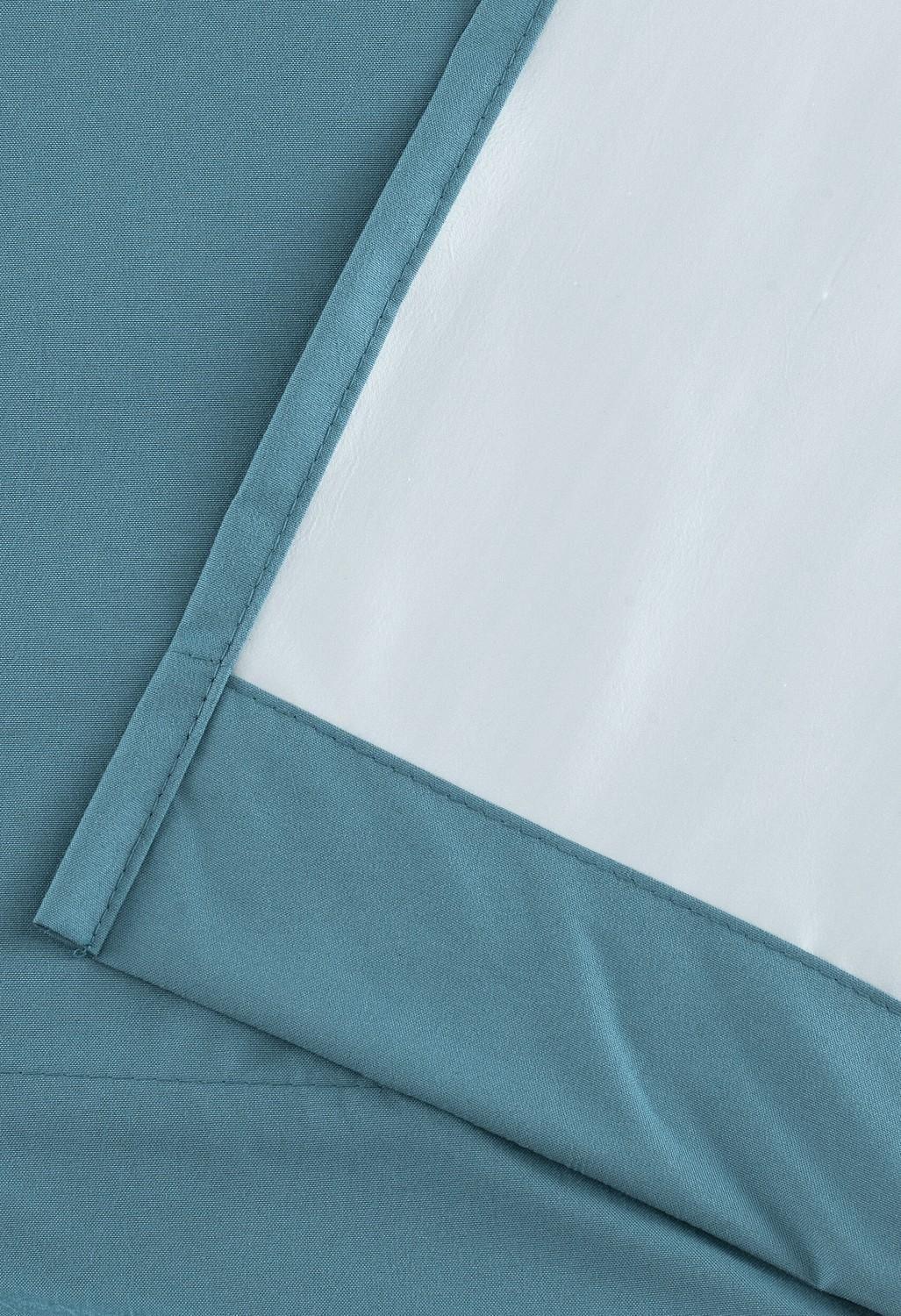 Cortina Tradicional 100% Blackout Turquesa-7