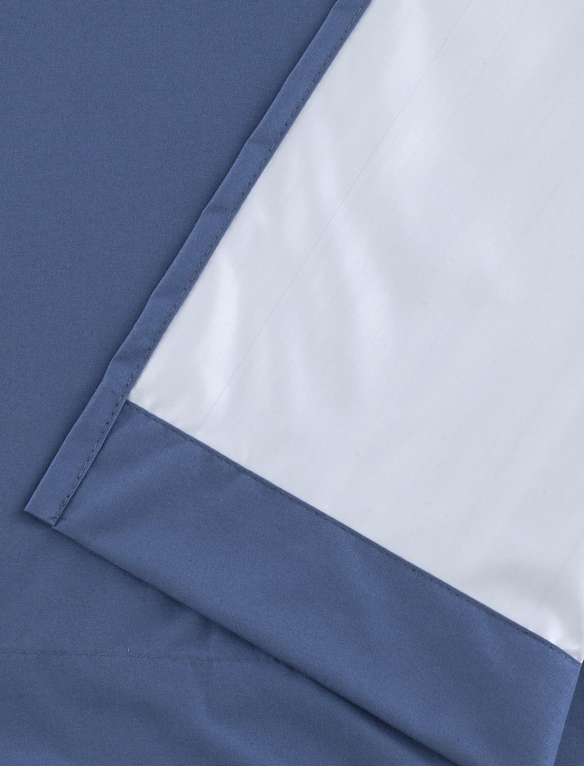 Cortina Tradicional 100% Blackout Azul-7