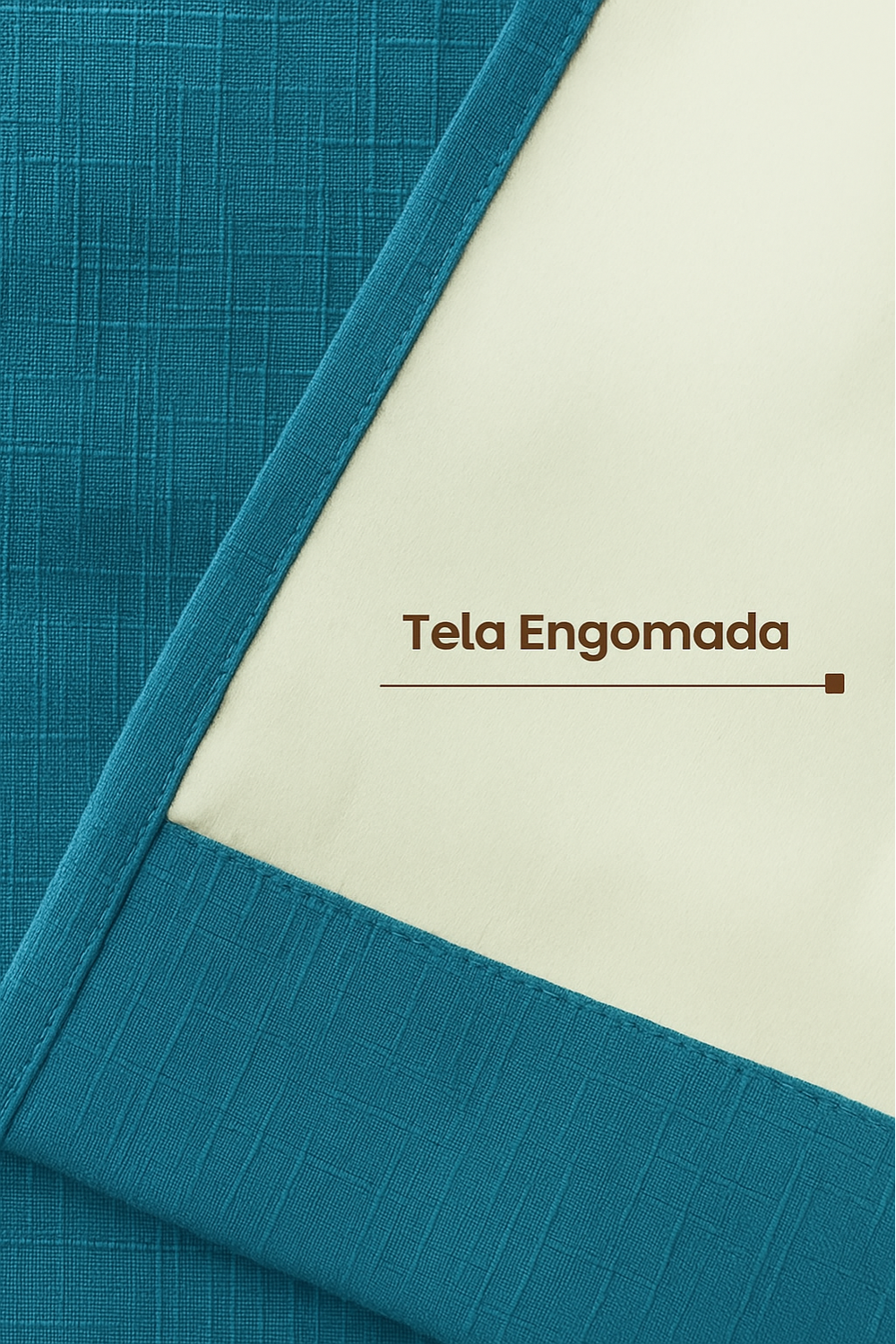 Pack 2 Cortina Blackout Lino 140x220cm Turquesa-3