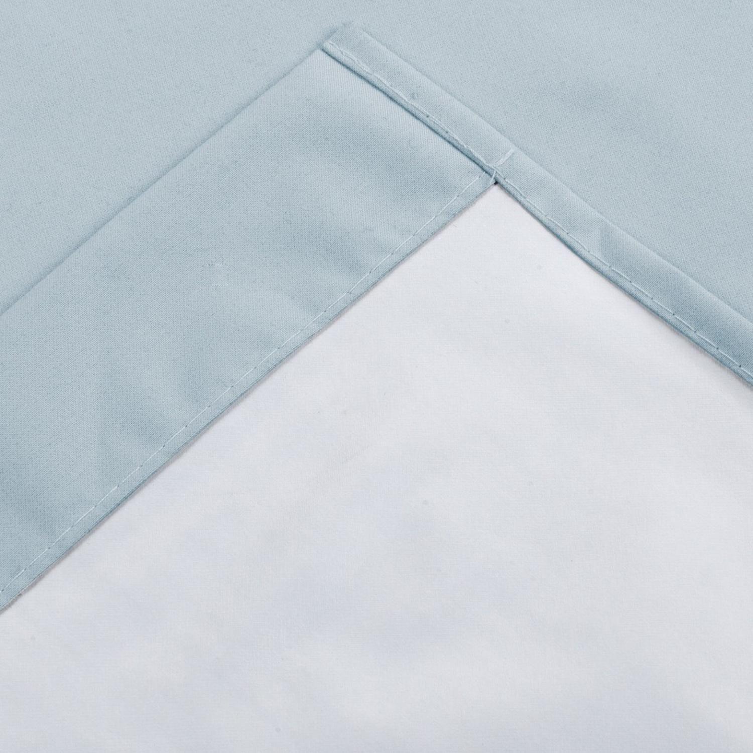 Cortina Tradicional 100% Blackout Azul Claro-2