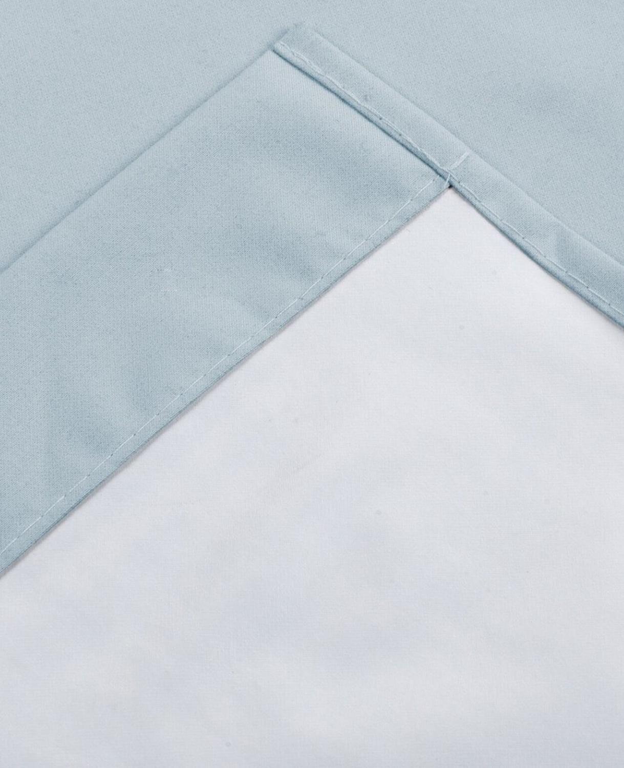 Cortina Tradicional 100% Blackout Azul Claro-7