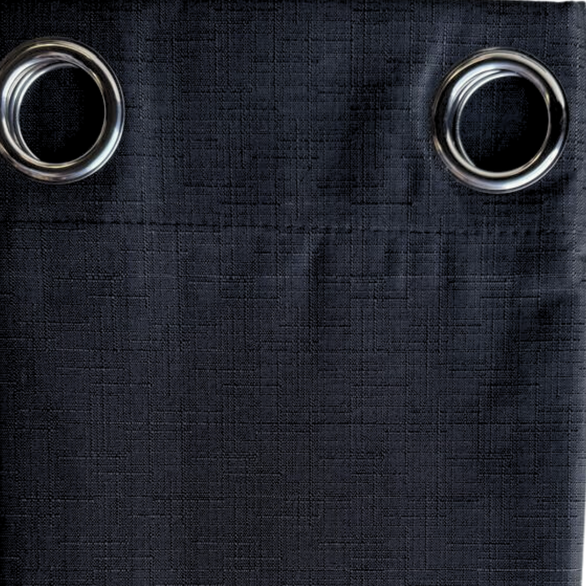 Cortina Jacquard Tradicional 140x225cm Negro-3