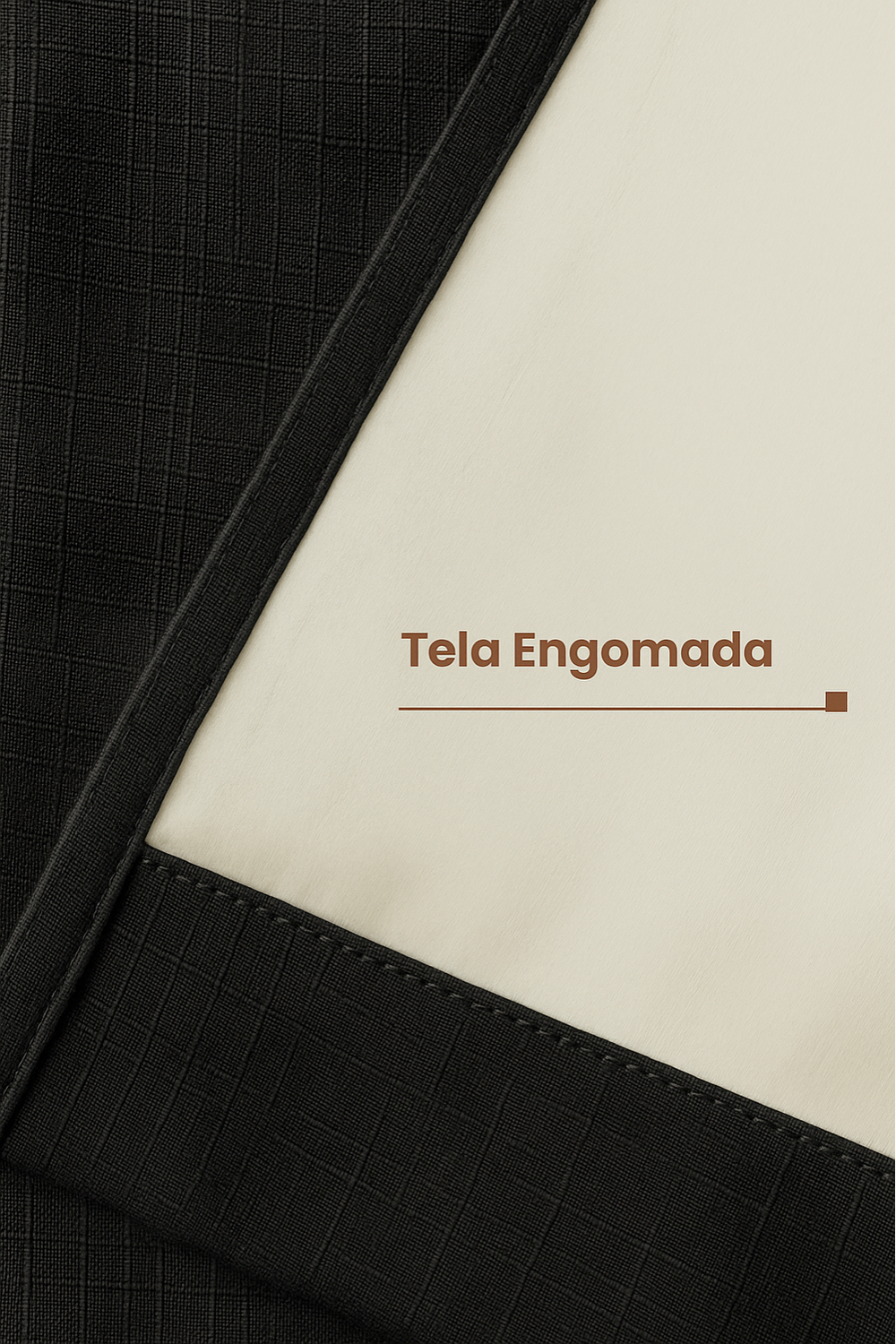 Cortina Blackout Lino 140x220cm Negro-3