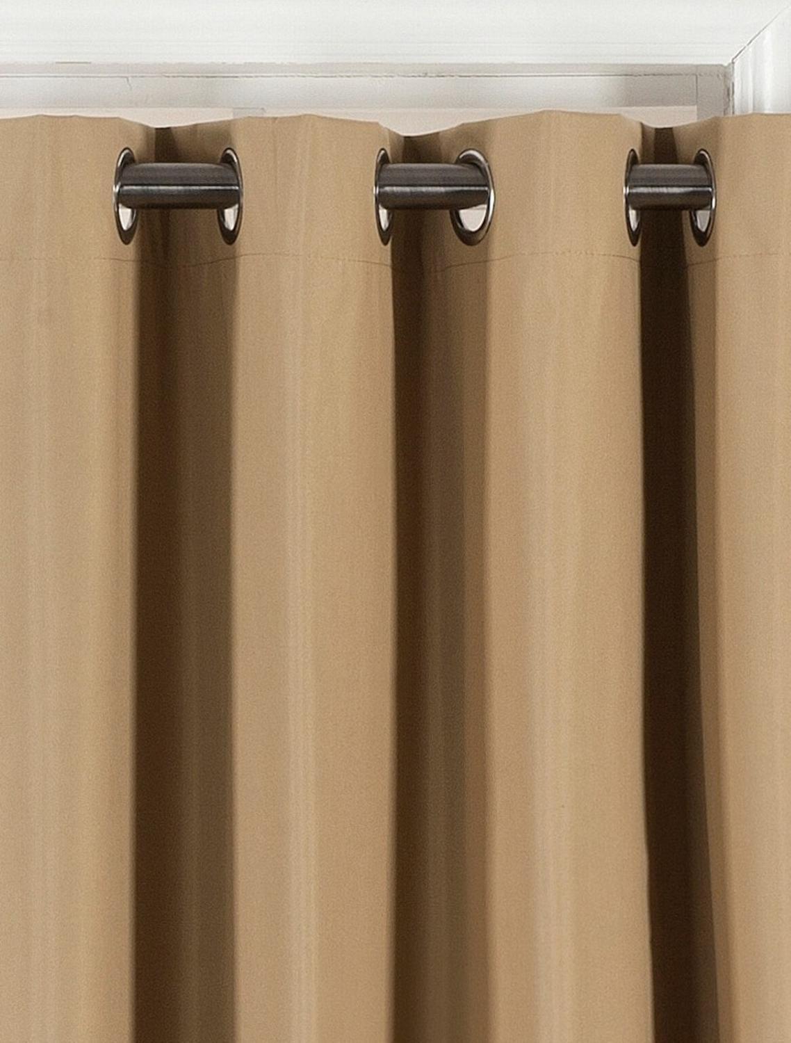 Cortina Tradicional 100% Blackout Dorado-6