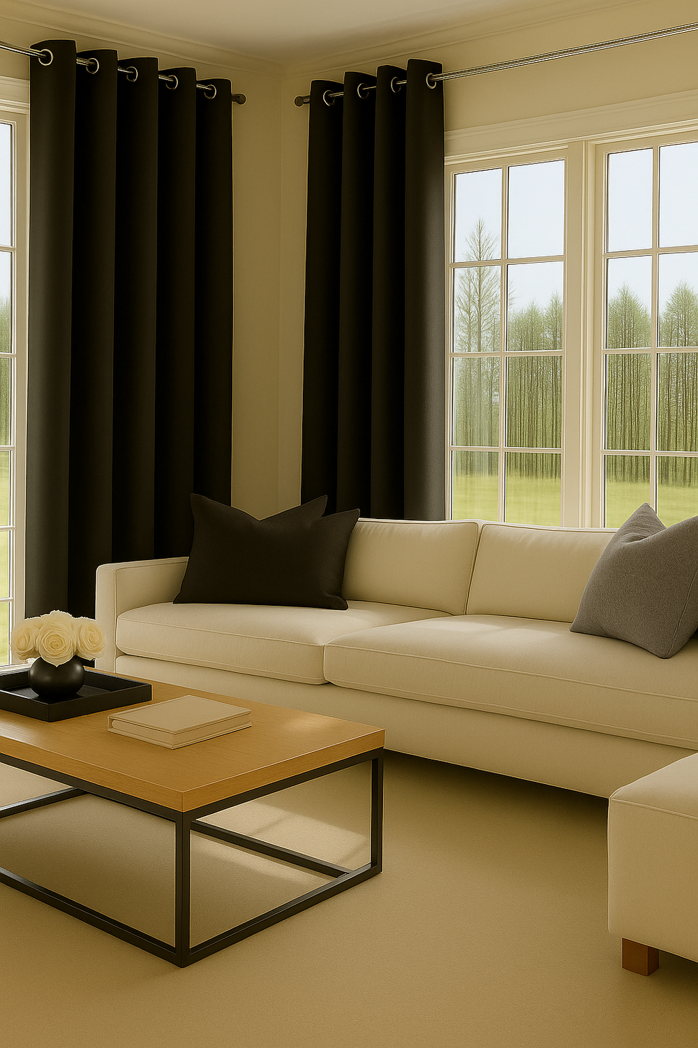 Cortina Tradicional 100% Blackout Cafe Oscuro-2