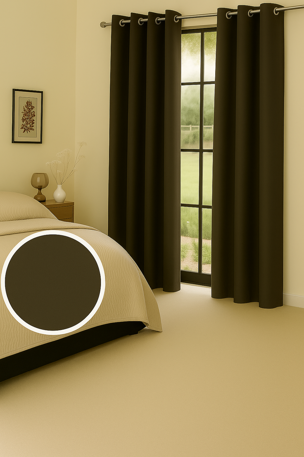 Cortina Tradicional 100% Blackout Cafe Oscuro-3