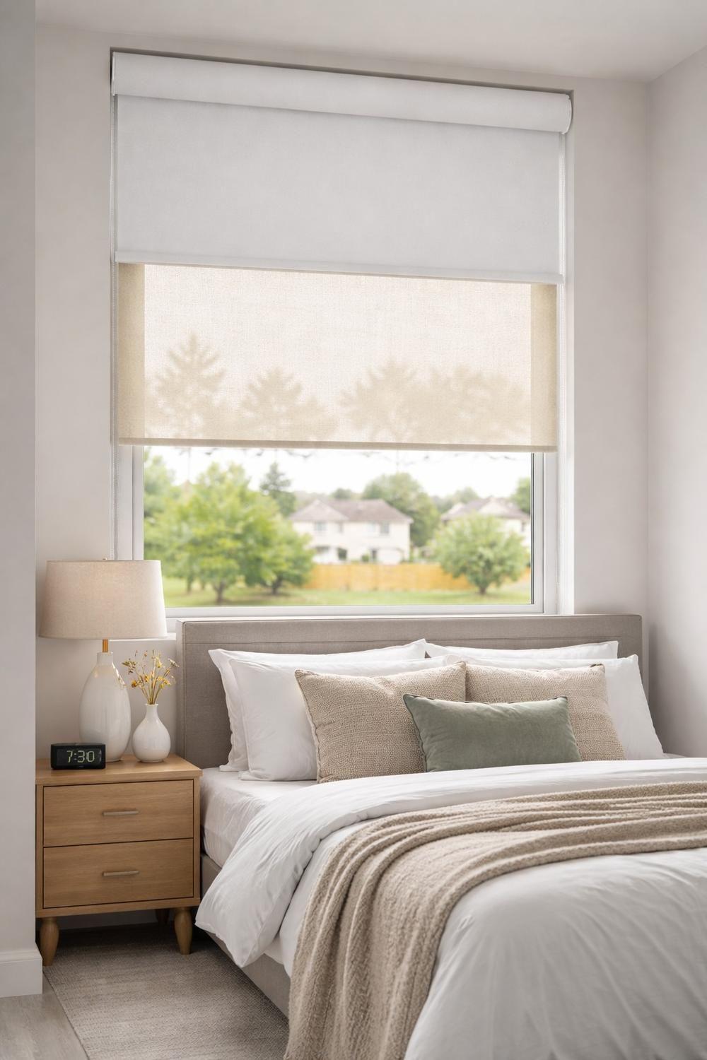 Cortina Roller Doble Blackout / Sunscreen 120X240-1