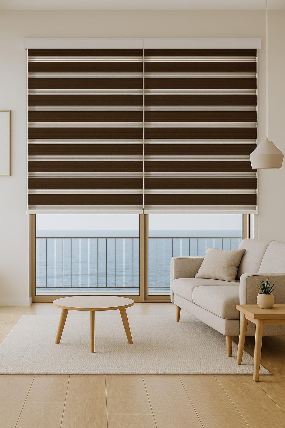 Cortina Roller Duo 150x240 Cafe-4