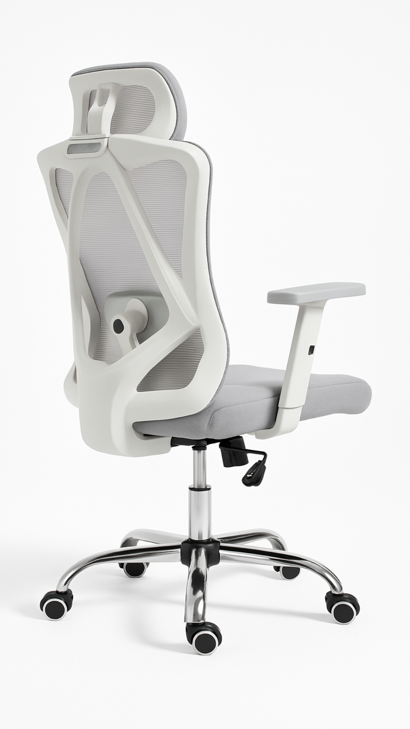 Silla de Oficina Gamer para Escritorio Gris-3
