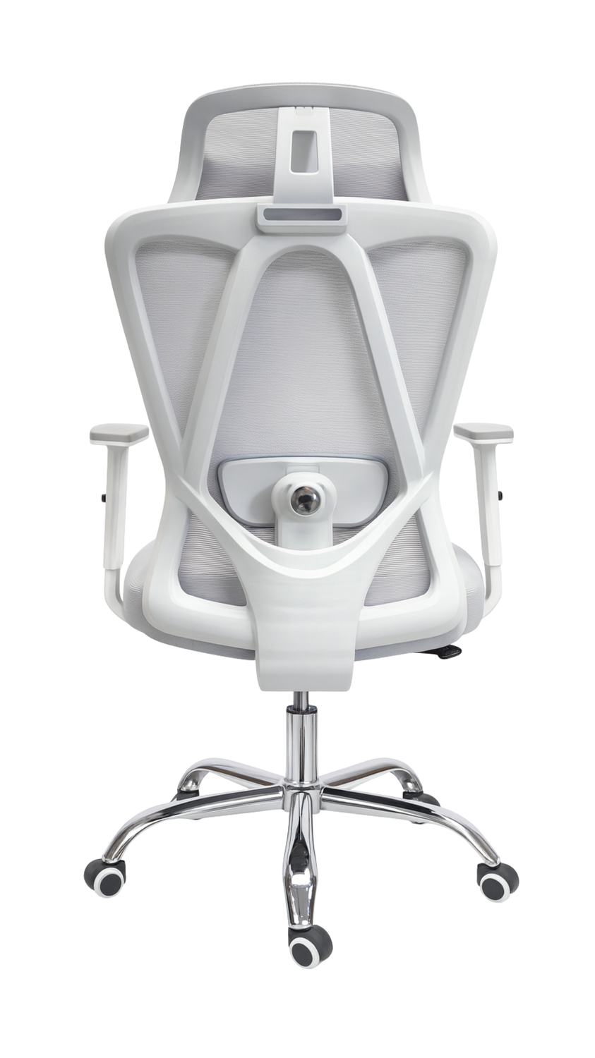Silla de Oficina Gamer para Escritorio Gris-5