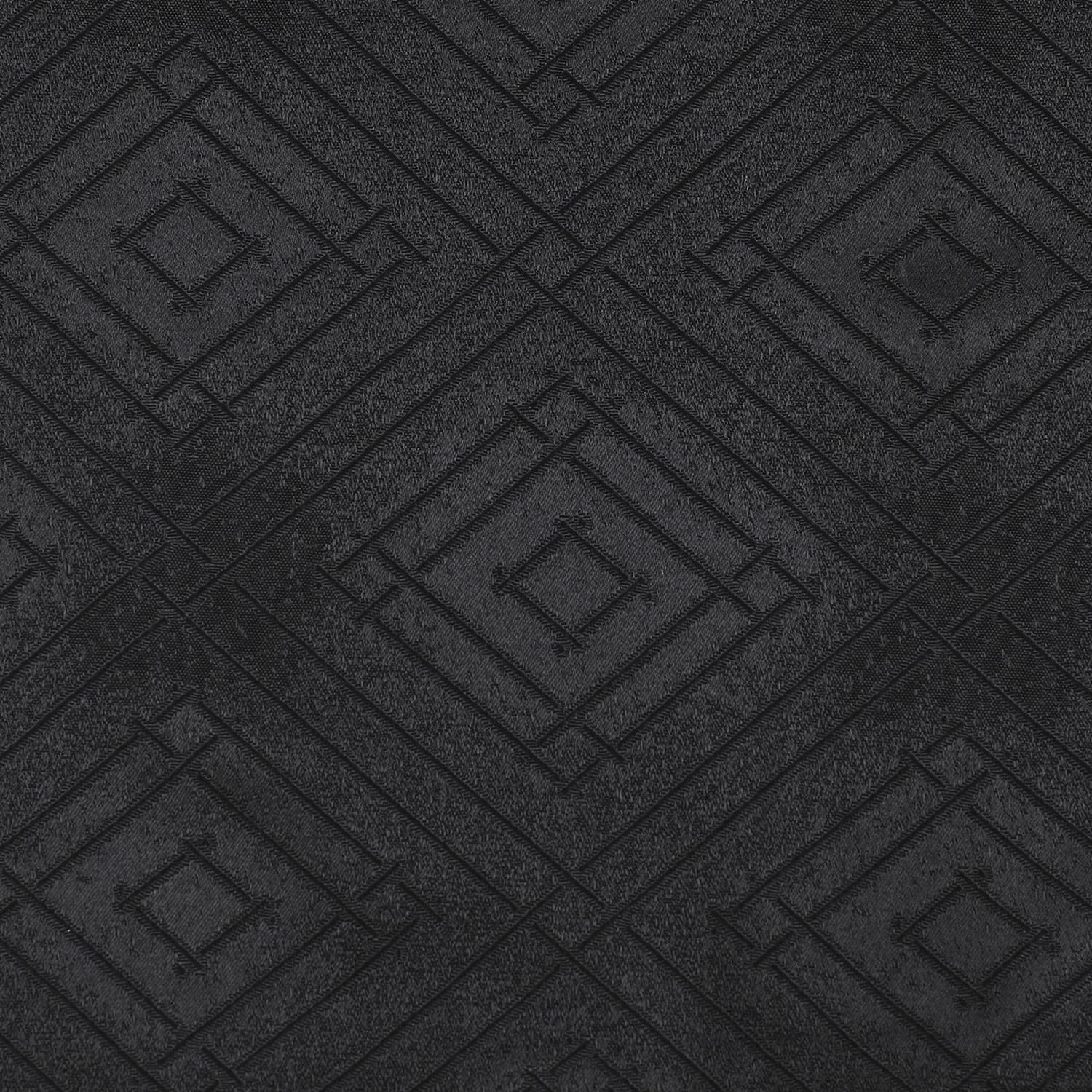 Cortina Blackout Estilo Geometrico Negra 135x225-2
