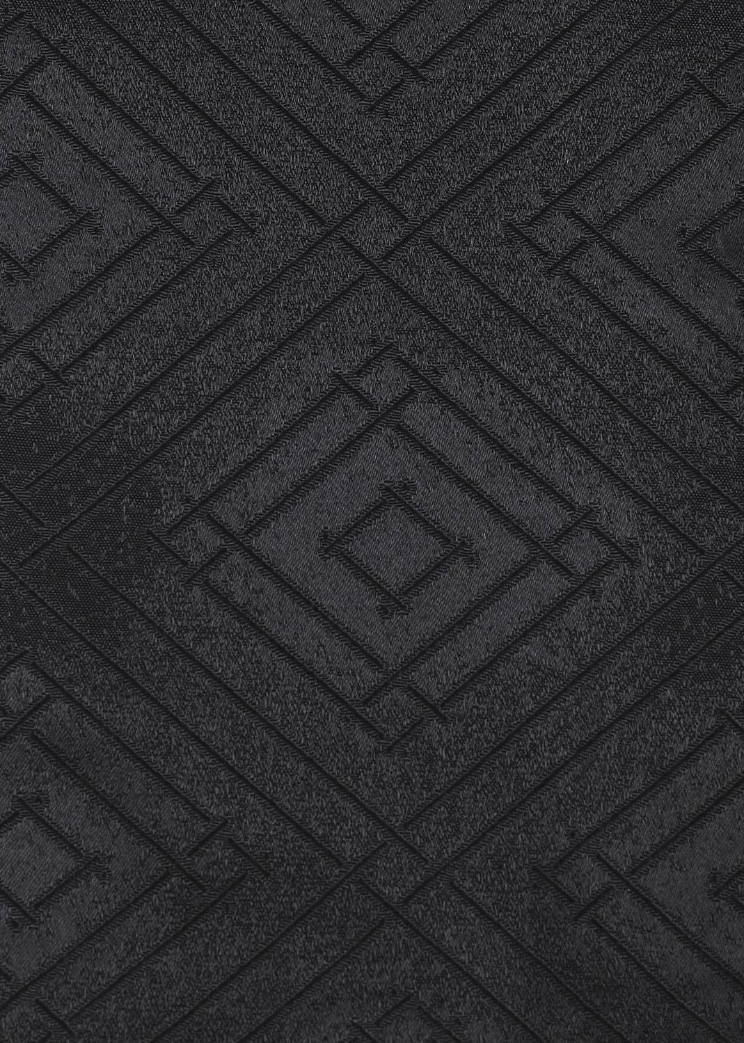 Cortina Blackout Estilo Geometrico Negra 135x225-6