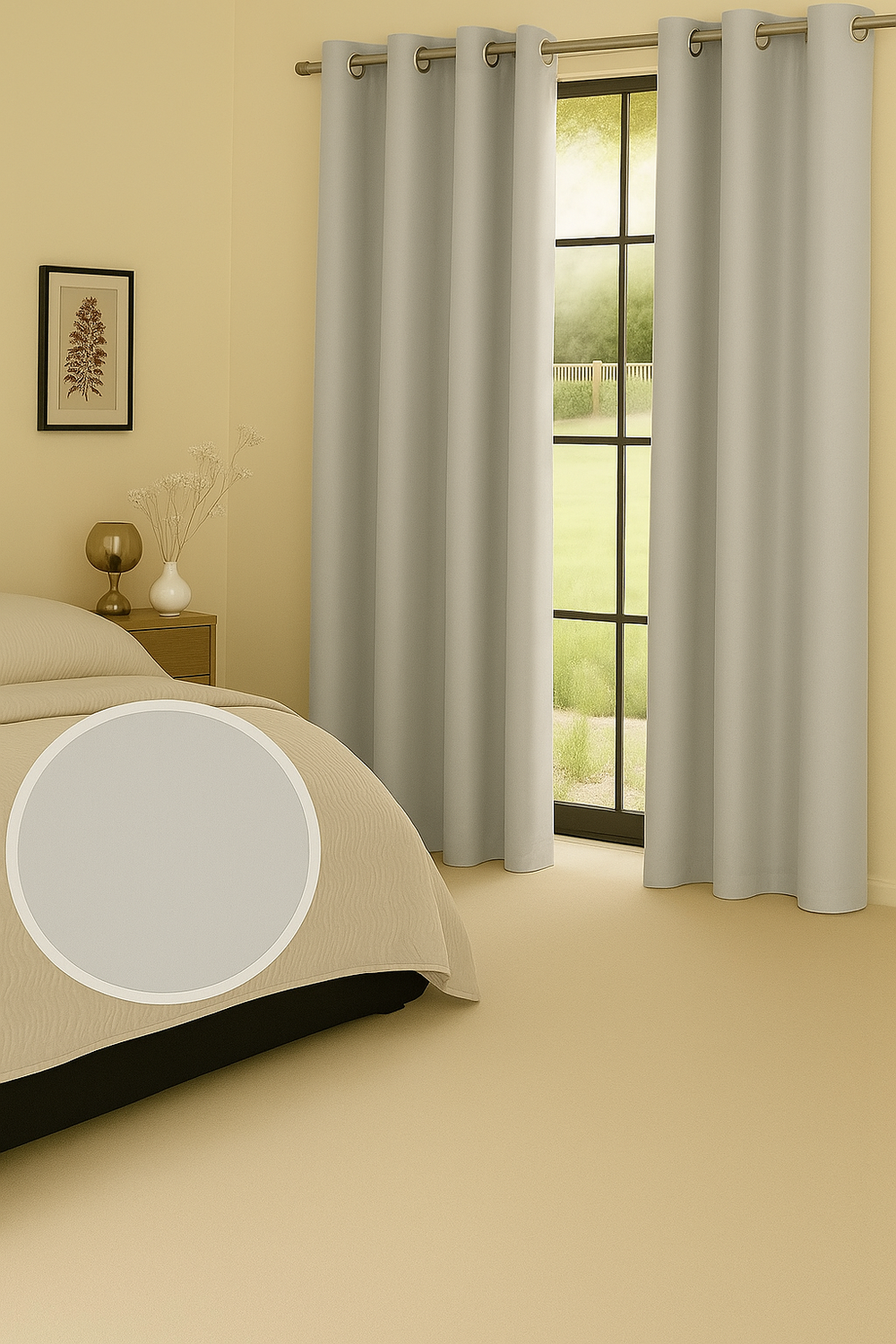 Pack 2 Cortina Tradicional 100% Blackout Marfil-3