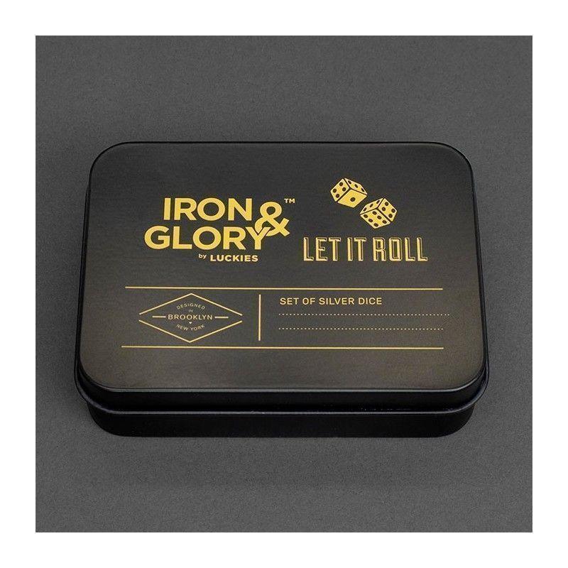 Juego de Dados Let It Roll Plateado-2