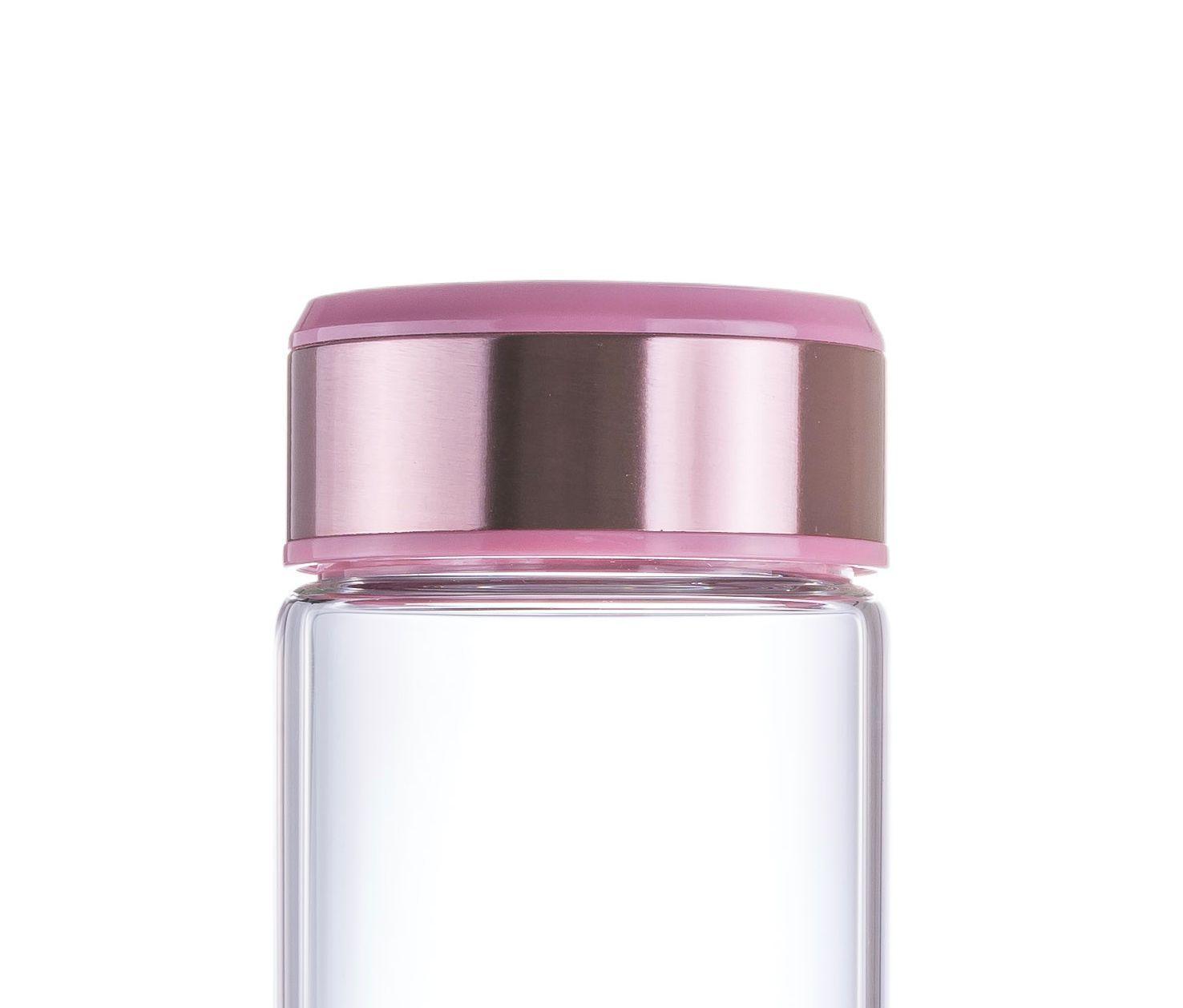 Licuadora Personal Portátil Davoli S-Pow Vaso de Vidrio Rosada-4