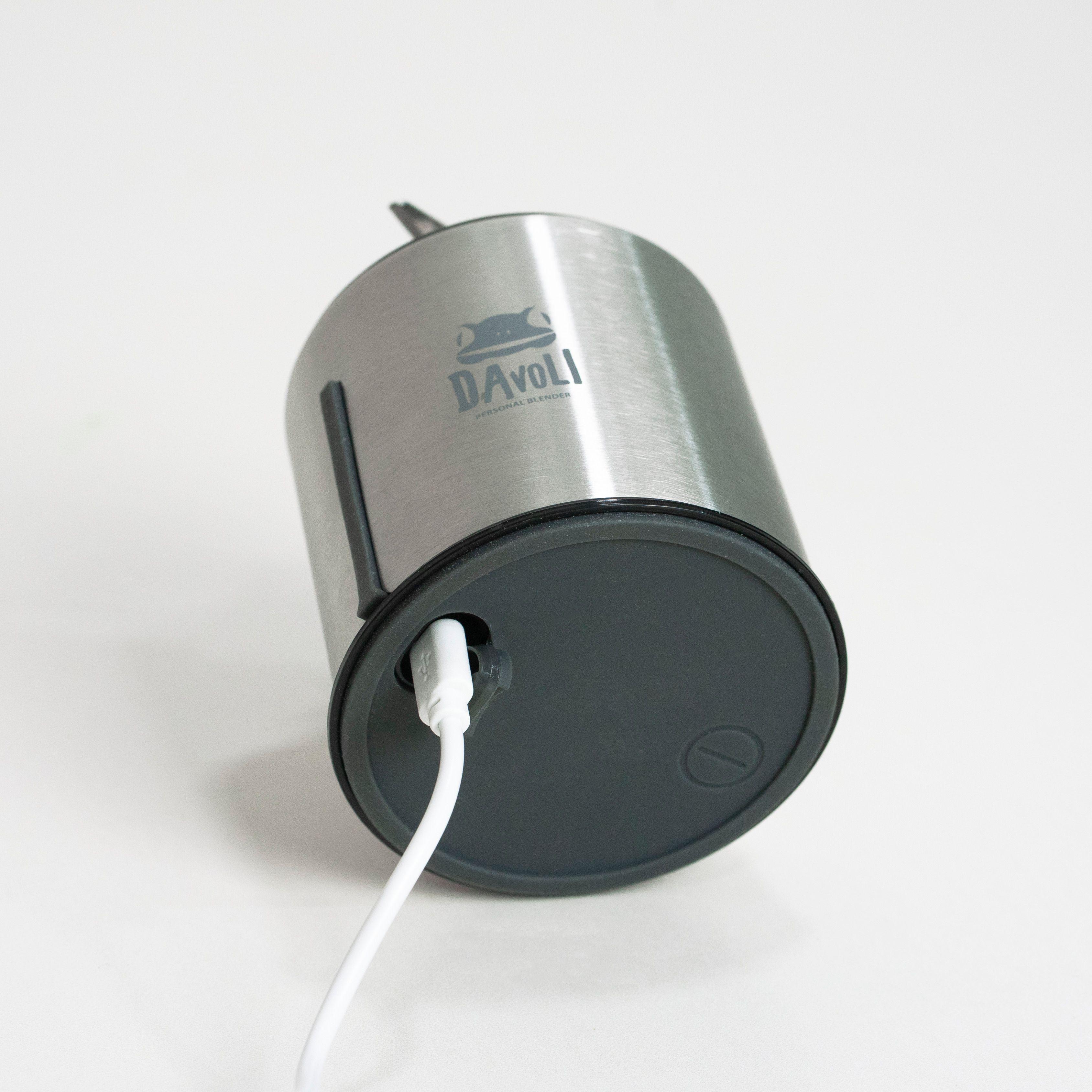 Licuadora Personal Portatil Davoli Titan Plateada-2