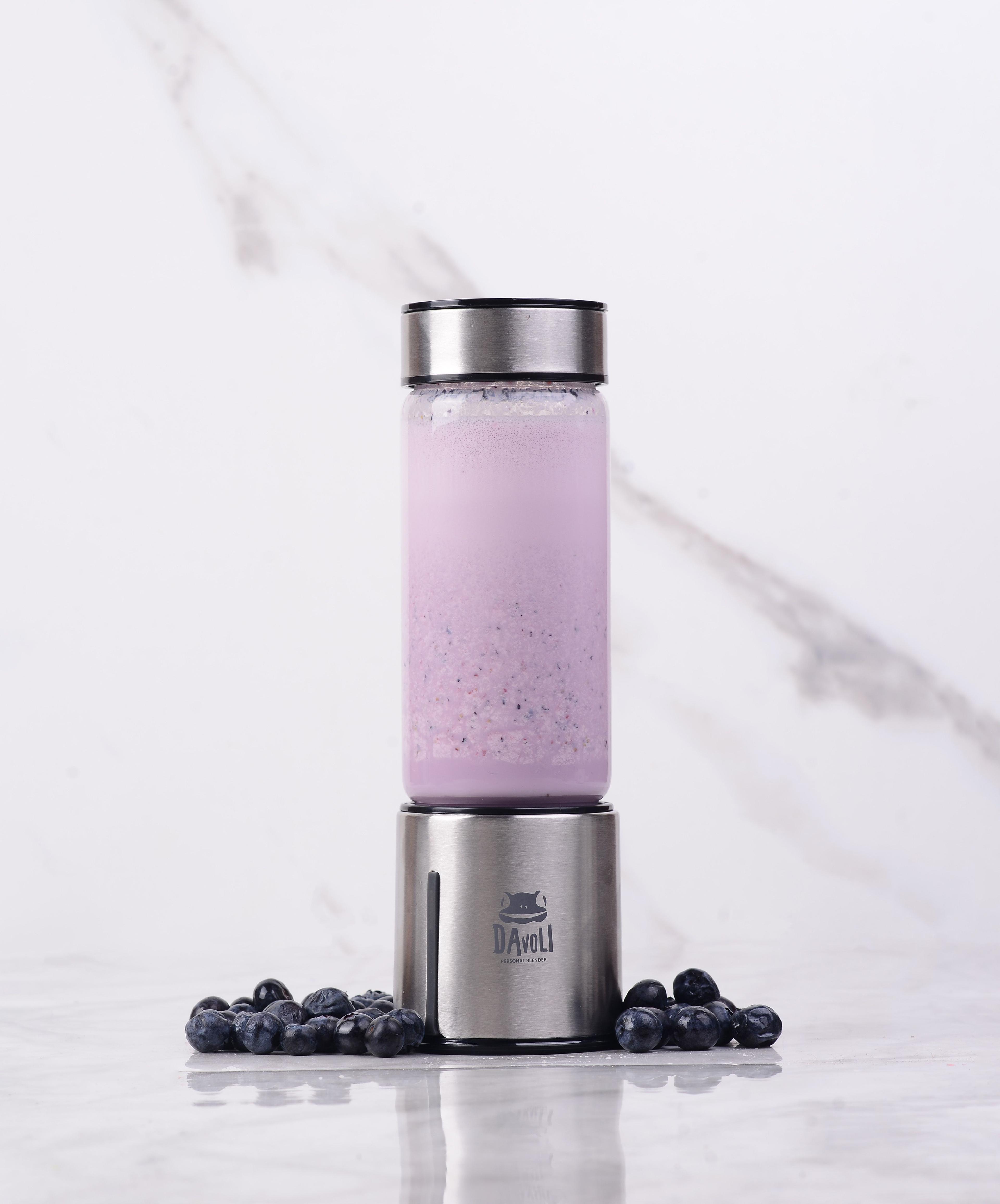 Licuadora Personal Portatil Davoli Titan Plateada-5