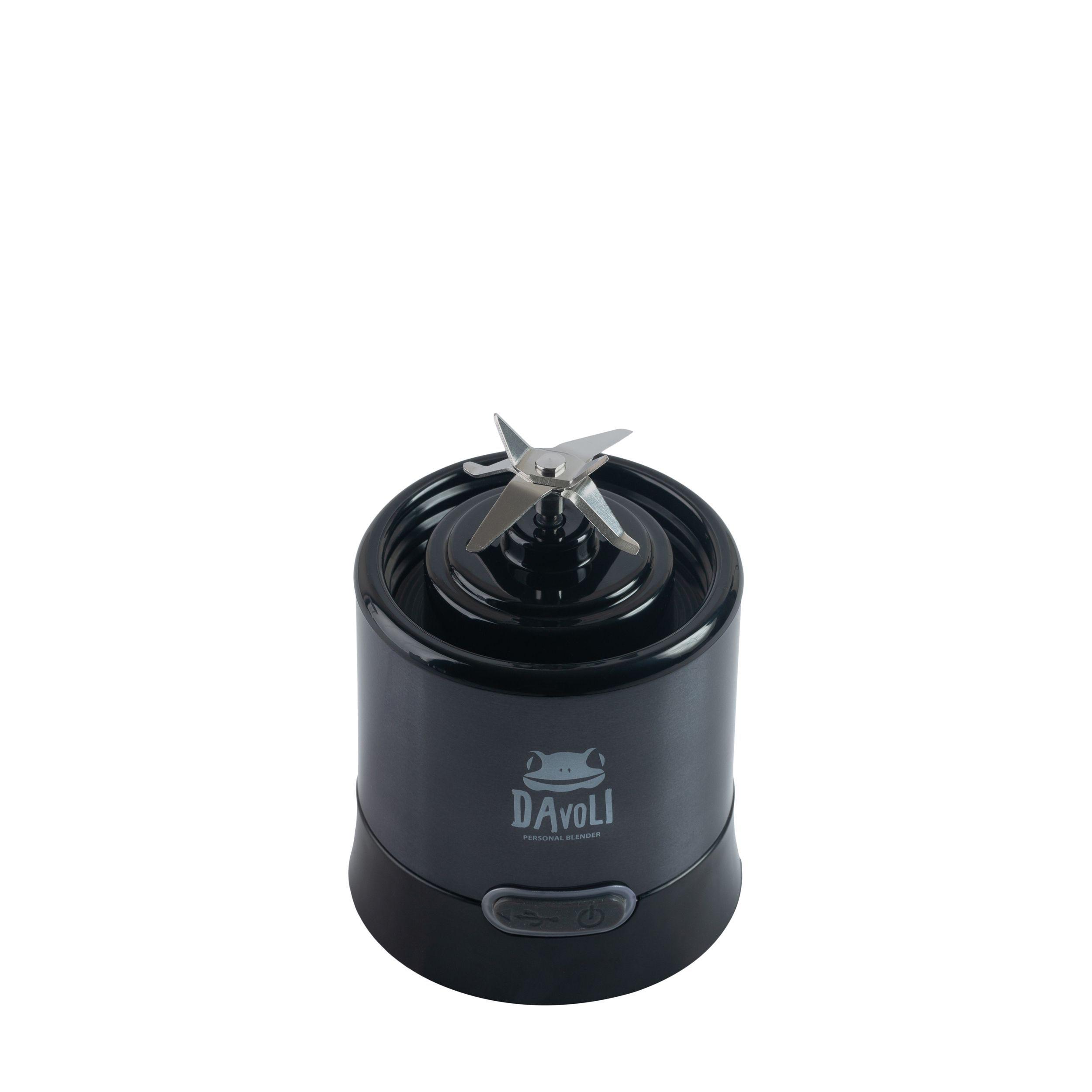 Licuadora personal portátil Davoli Ferro Negra-4