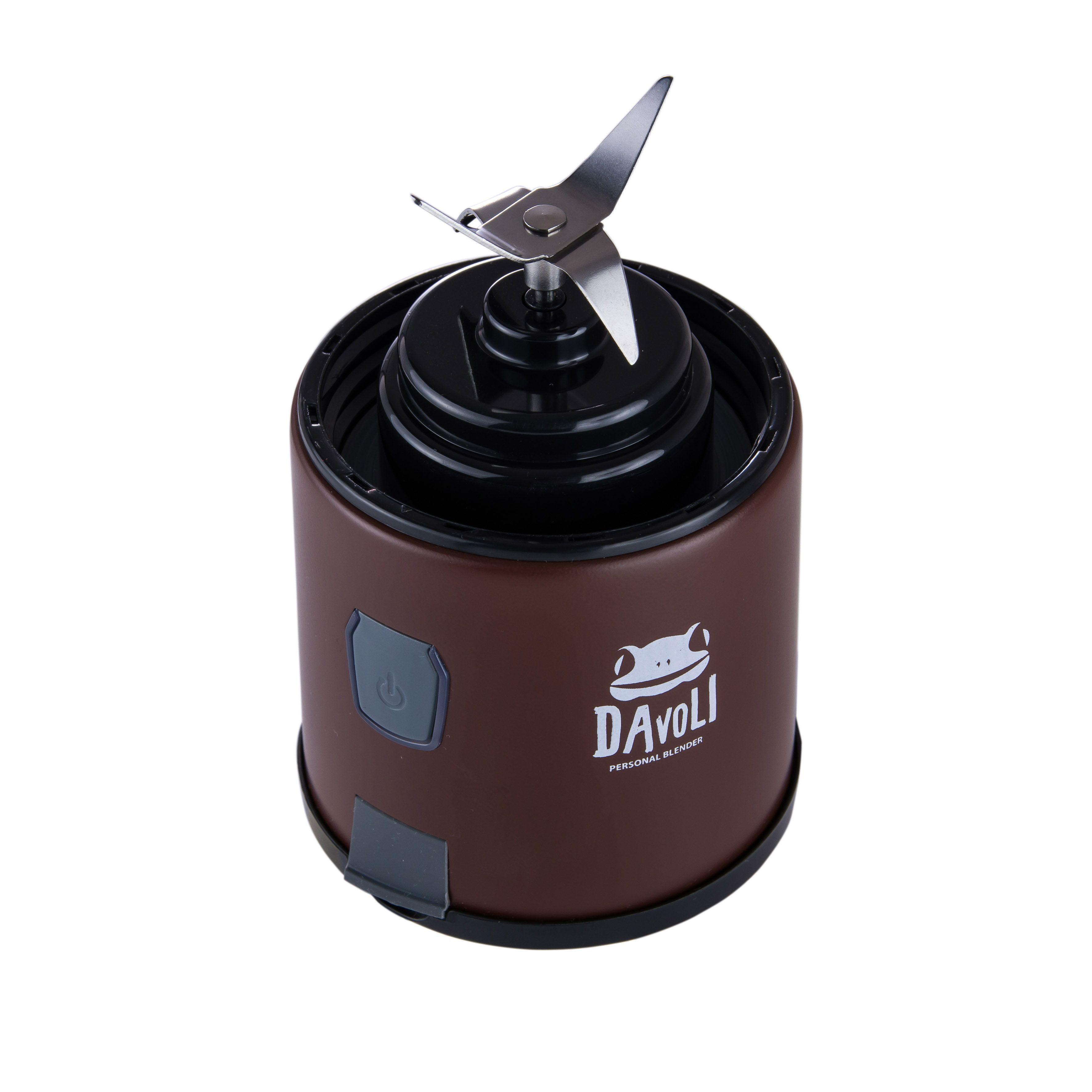 Licuadora Personal Portátil Davoli S-Pow Vaso de Vidrio Cáfe -2