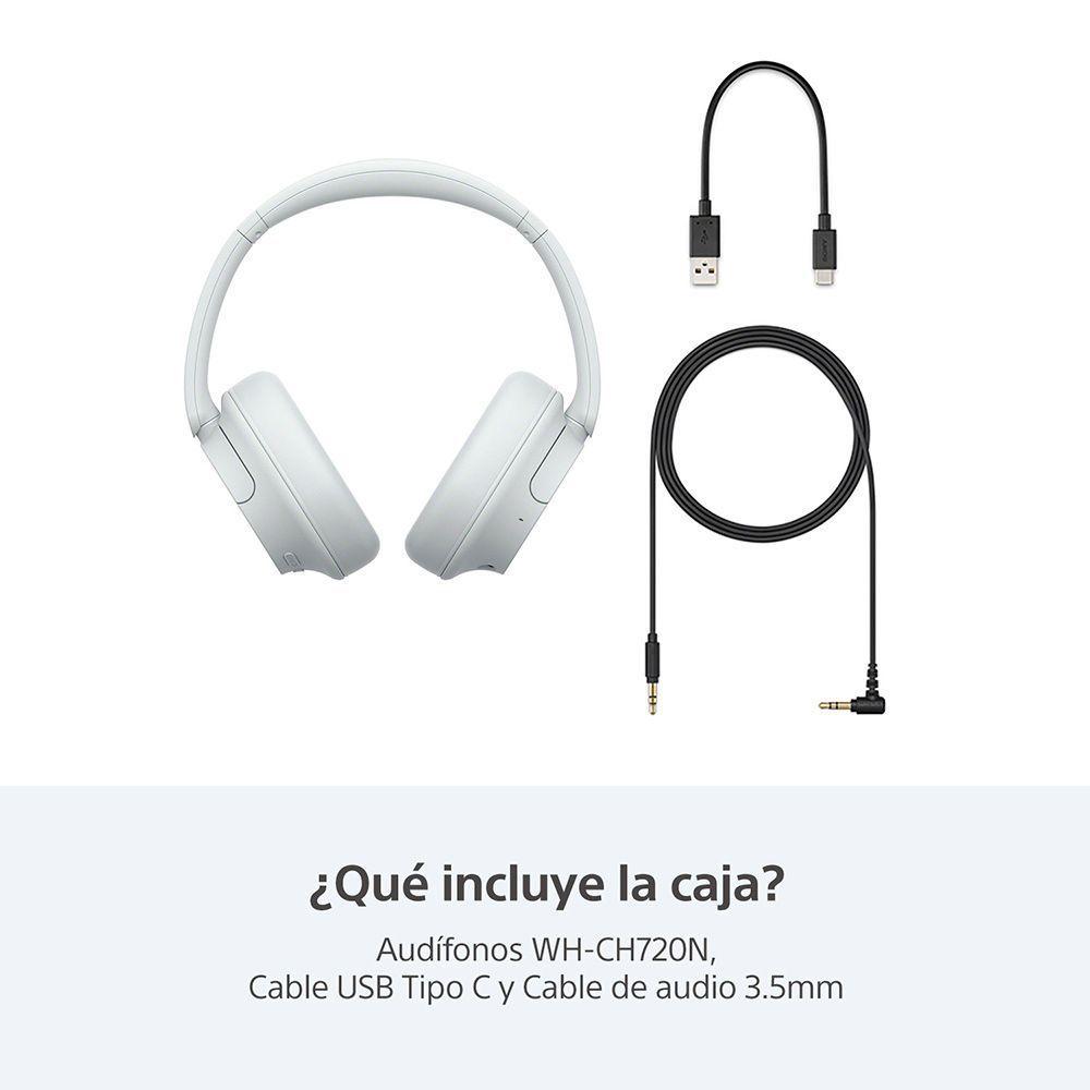 Audífonos inalámbricos noise cancelling WH-CH720N Blanco-2