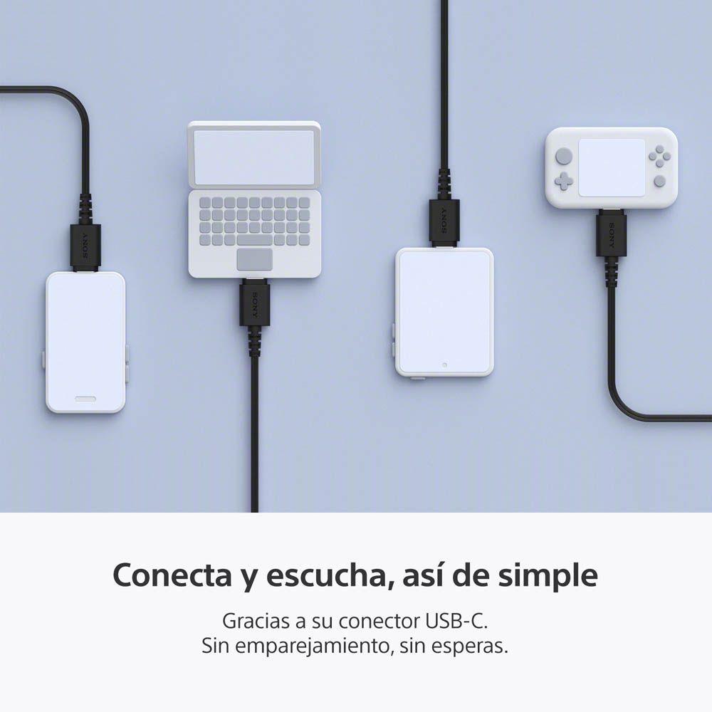 Audífonos internos USB-C con cable Negro Sony-3