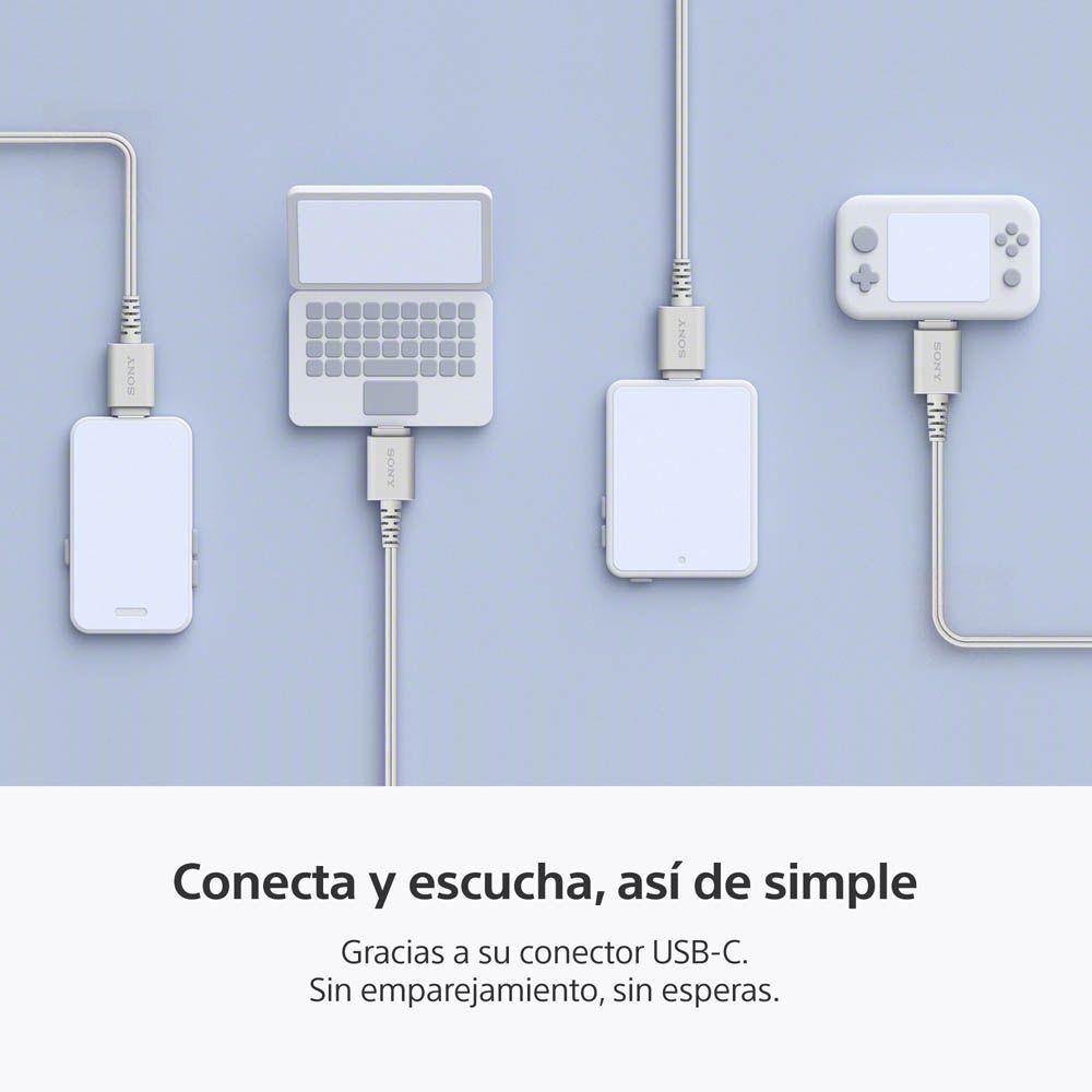 Audífonos internos USB-C con cable Blanco Sony-2