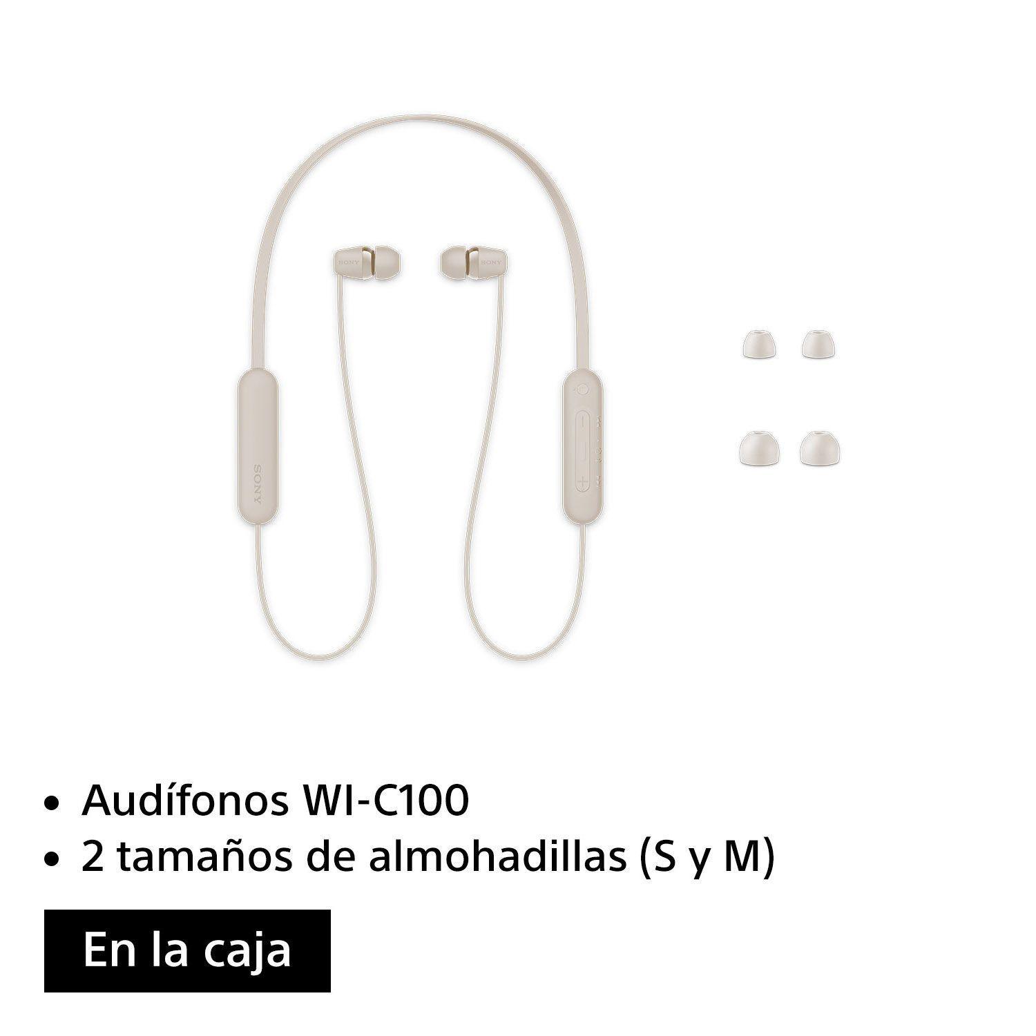 Audífonos internos inalámbricos WI-C100 Crema-3