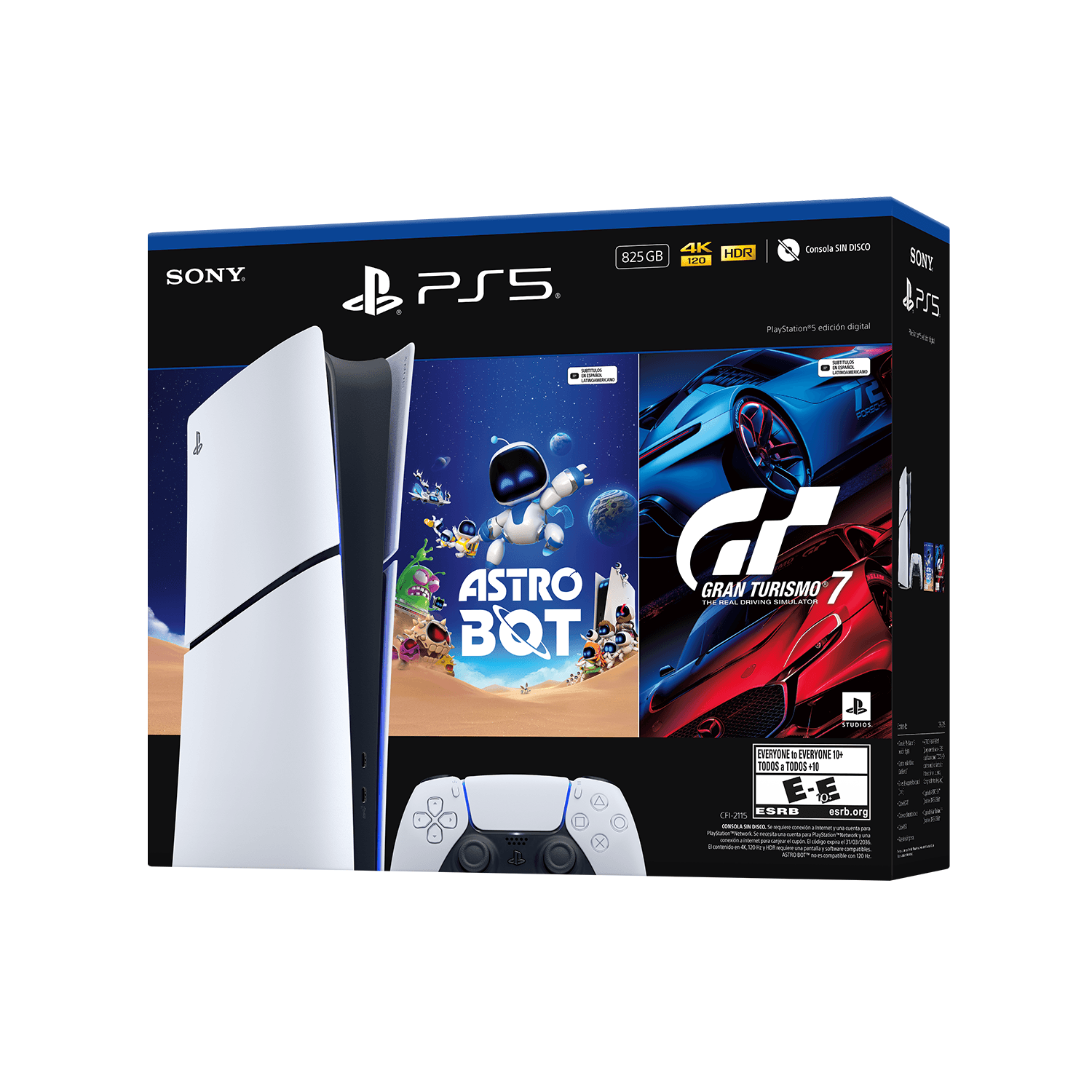 Paquete de consola PlayStation 5 edición digital con ASTRO BOT y Gran Turismo 7-2