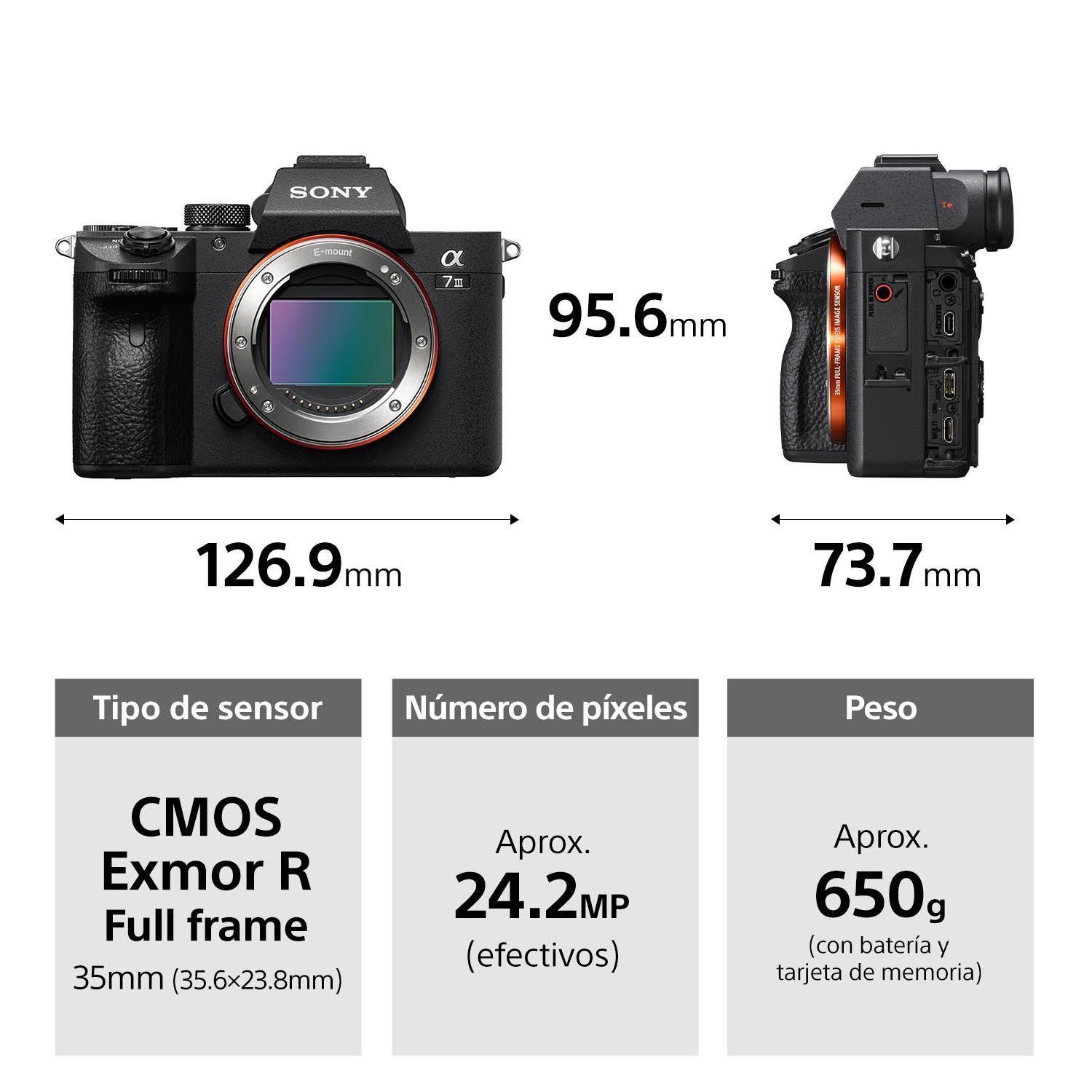 Cámara Profesional Mirrorless ILCE-7M3K-1