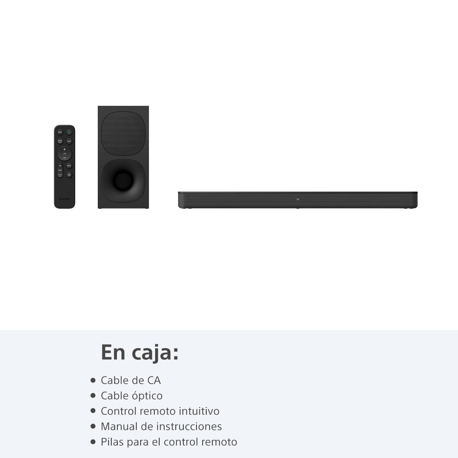 Soundbar de 2.1 canales con  subwoofer inalámbrico  HT-S400-1