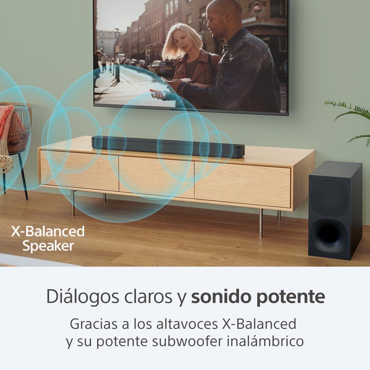Soundbar de 2.1 canales con  subwoofer inalámbrico  HT-S400-6