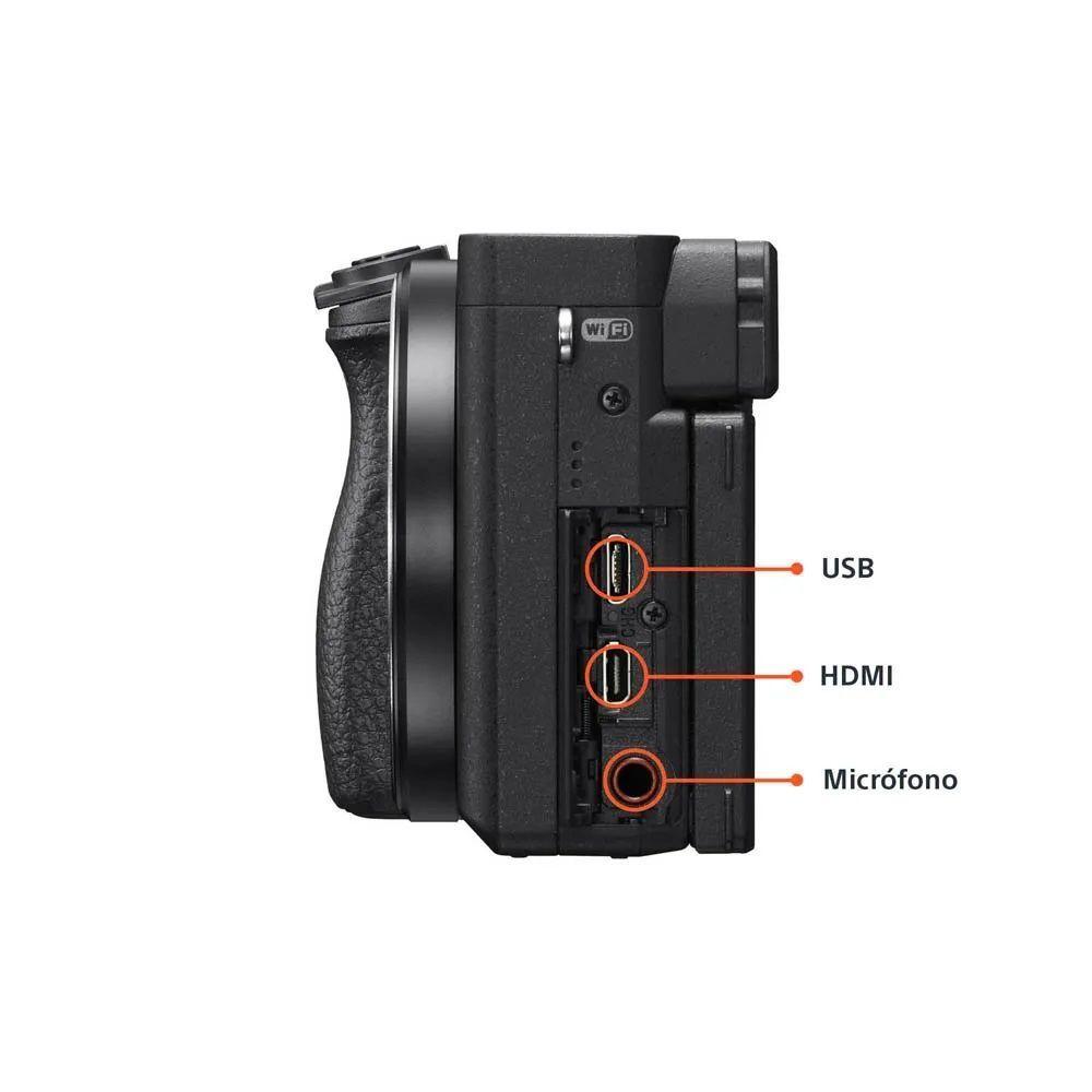 Cámara Digital Mirrorless APS-C A6400  + Lente 16-50mm-6