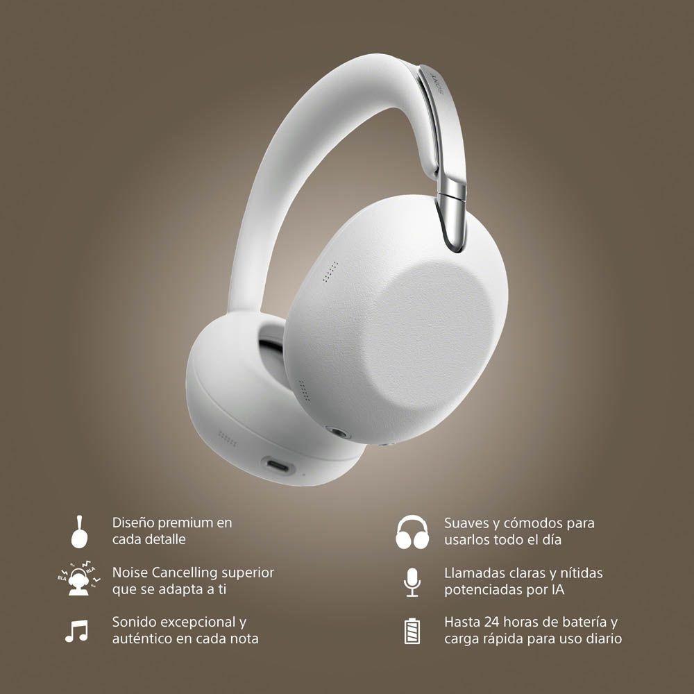 Audifonos Bluetooth Noise Cancelling Sony 1000x The Collexion Plata-1