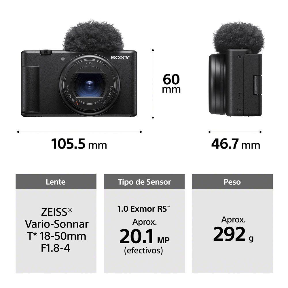 CÁMARA VLOGGING ZV-1M2 NEGRA-1