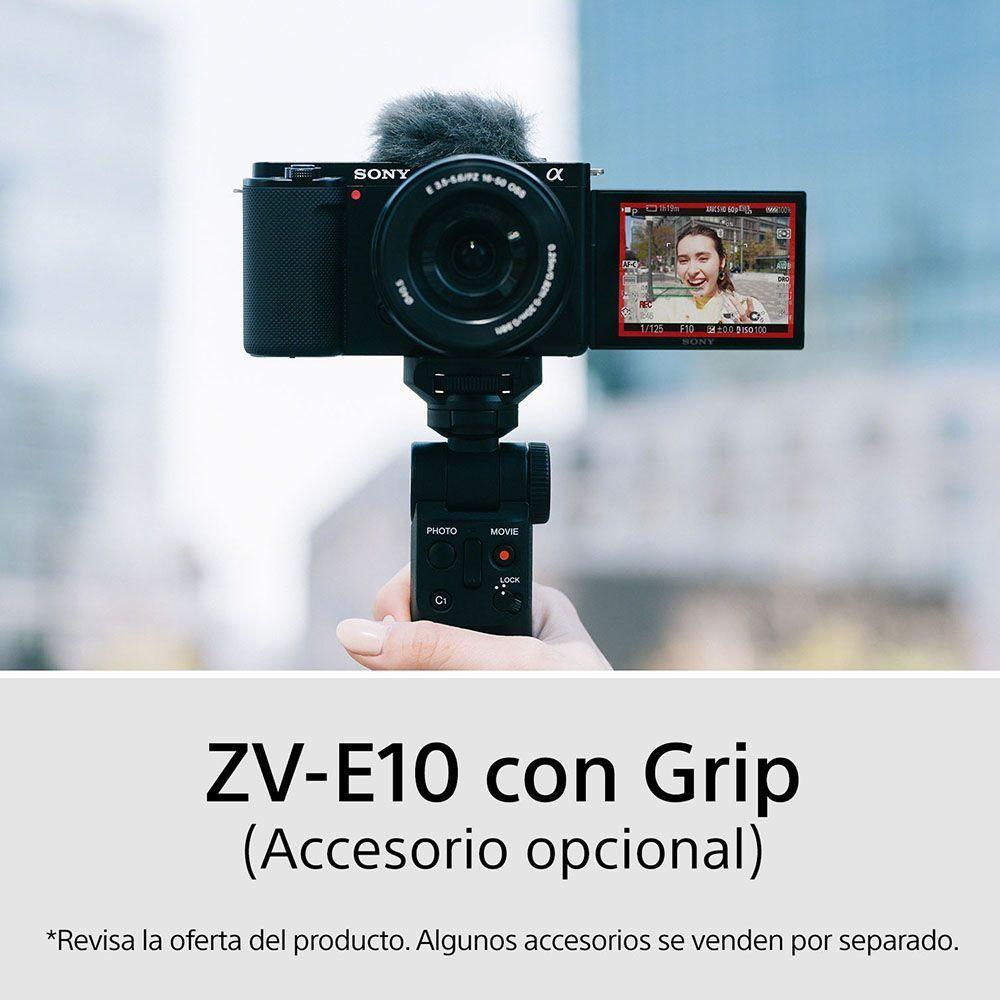 CÁMARA DIGITAL DE LENTE INTERCAMBIABLE PARA  VLOGGERS ZV-E10/B-4