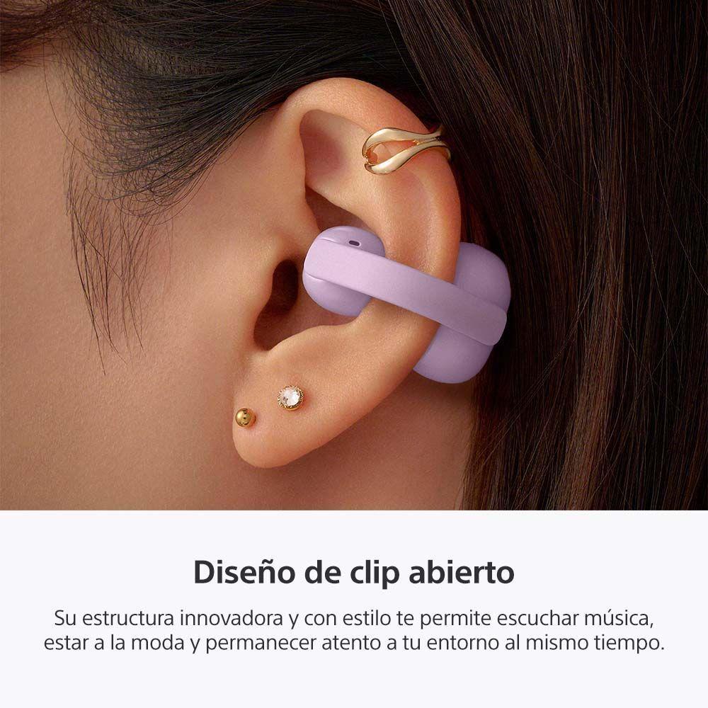Audifonos inalambricos LinkBuds Clip Violeta-2