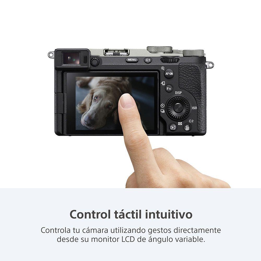 Cámara Profesional Compacta Full Frame Mirrorless ILCE-7CM2 Plateada-4