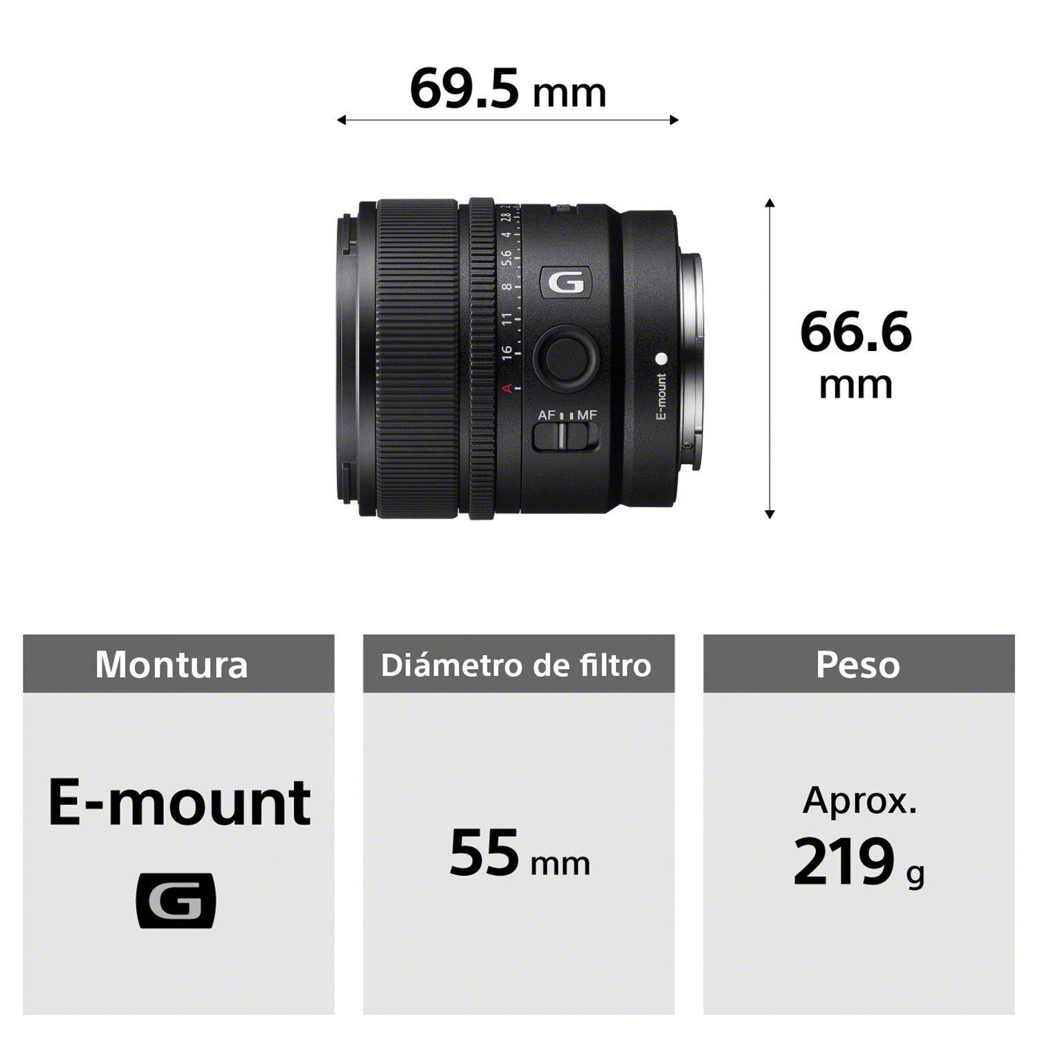 Lente Montura E SEL15F14G-4