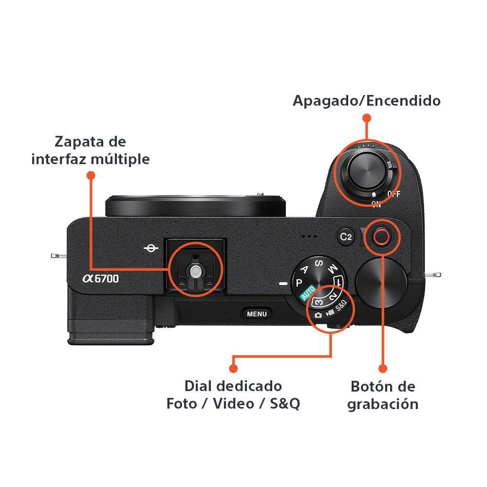 Camara Sony APS C a6700 premium ILCE 6700K-4