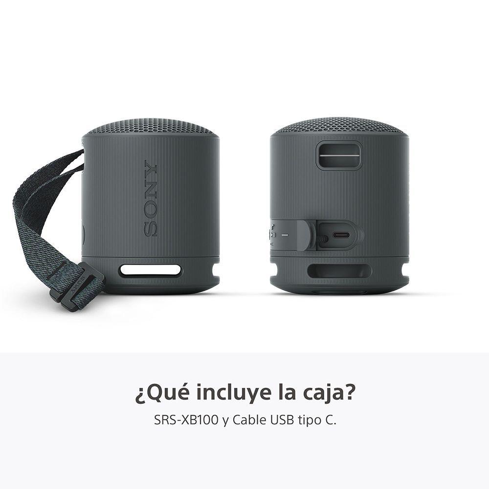 Parlante inalámbrico portátil XB100 Negro-4